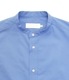High Count Broad L/S Over sized Band Collar Shirt