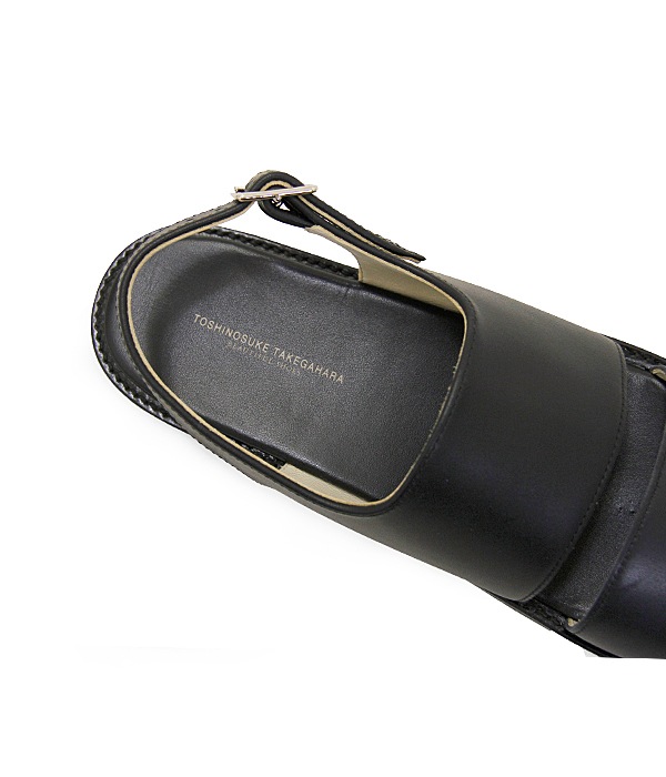 BACK BELT SANDALS ��LEATHER SOLE��