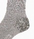 wide rib bicolor socks