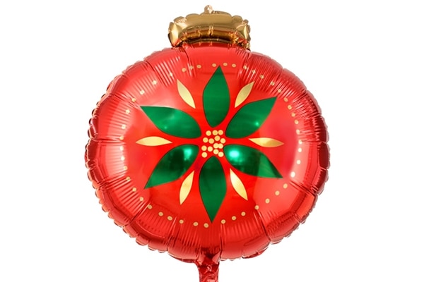 クリスマスボバルレッド風船（5枚）