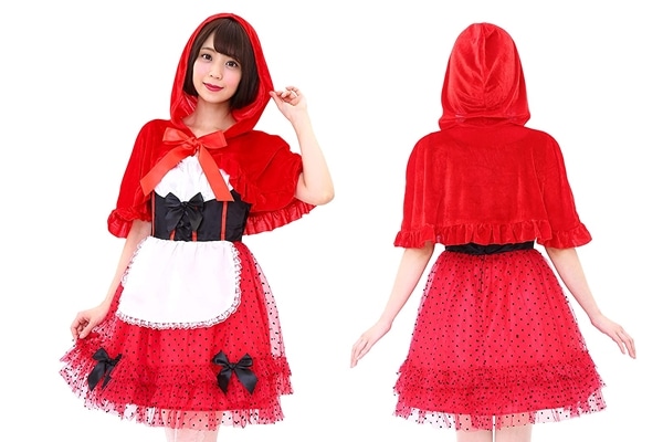 レッドケープガール｜赤ずきん風 童話コスチューム 大人用 ハロウィン仮装に