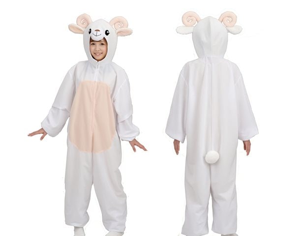 ヒツジ着ぐるみ｜フード付き・大人子ども兼用｜イベント・お正月・販促コスチューム