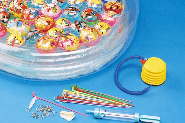 ビニールキャラクター水ヨーヨーつりセット［100名用／200名用］