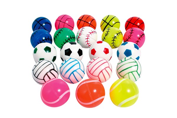 27ｍｍスポーツミックススーパーボール（125個）