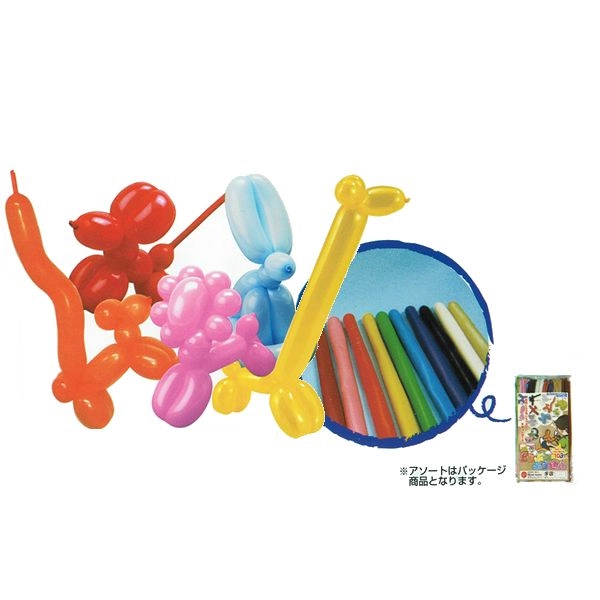 在庫処分！動物バルーン（アートバルーン）セット｜103本入り・顔シール付き（送料無料）