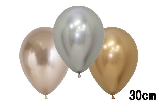 パールラグジュアリーアソート風船12インチ｜ゴールド・シャンパン・シルバー ラグジュアリーアソート｜金属光沢ラテックス風船 50枚セット