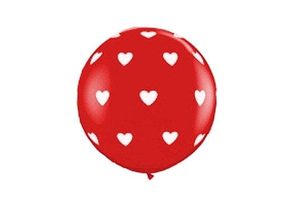 ハート柄ジャンボバルーン３フィート