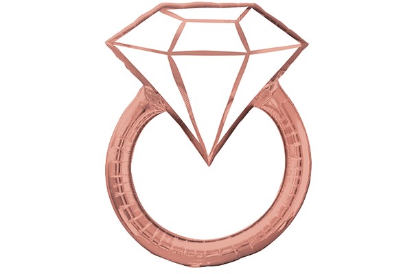 ベストウエディングリング風船（2枚）