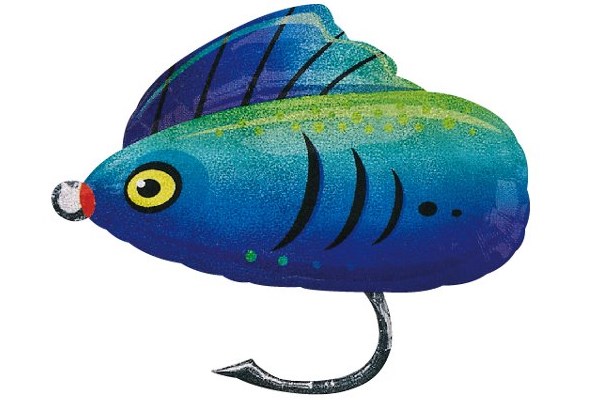 ルアープリズム風船｜釣具店・フィッシングイベントに最適｜魚型バルーン｜ヘリウム＆空気対応｜1枚販売