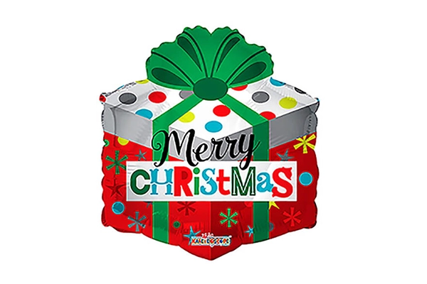 メリークリスマスギフト風船（5枚）
