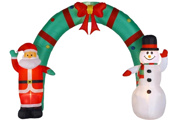 エアブローサンタ＆スノーマンクリスマスアーチ