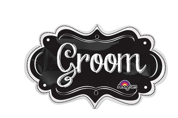 チョークボードブライドグルームバルーン（５枚）