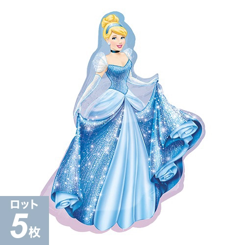 シンデレラ シェイプ フィルムバルーン 71×84cm 5枚入