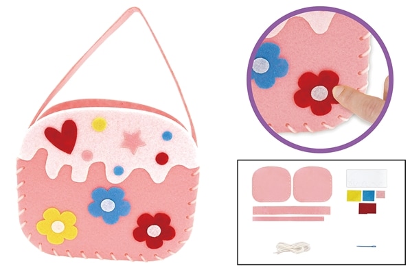 花のフェルトバック