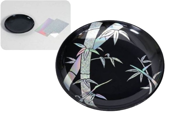 らでん調デザイン皿