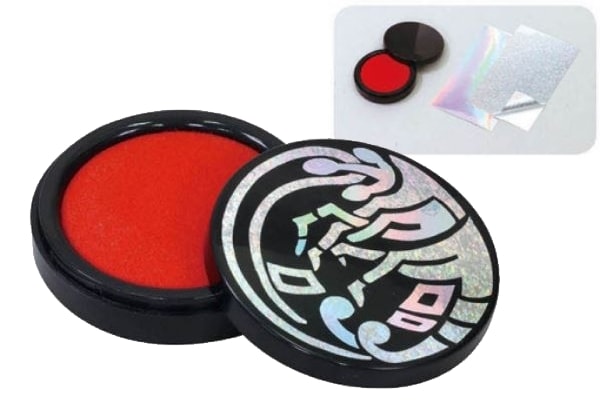 らでん調デザイン朱肉