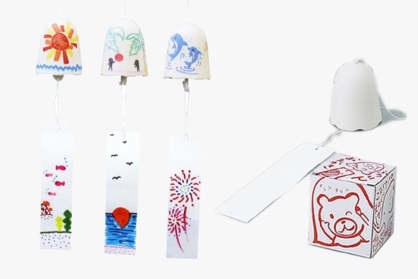 手作り陶器風鈴 50名様用キット｜夏休みイベントに最適！絵付けOKの工作セット【限定在庫】