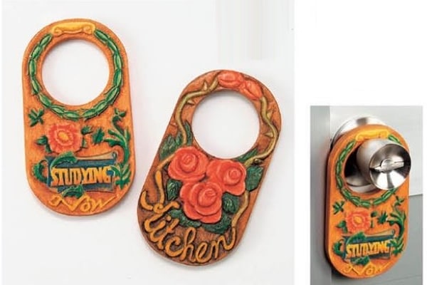 色付けドアノブプレート