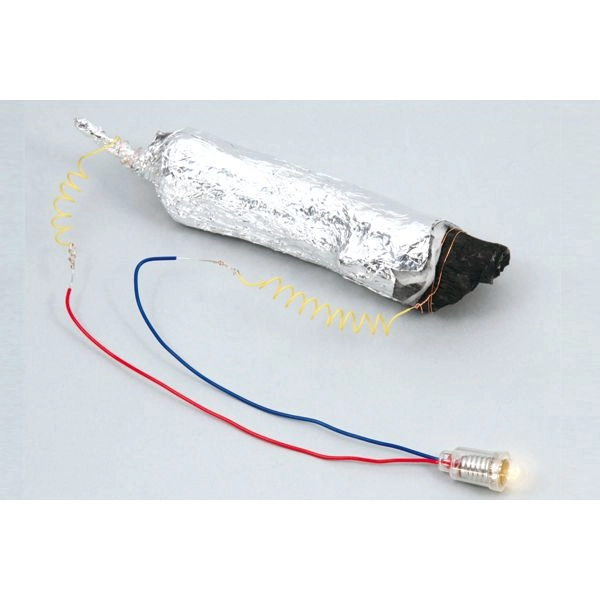 備長炭で手作り電池
