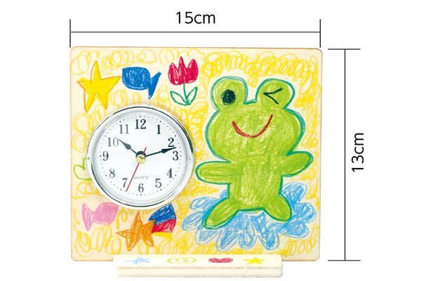 木の絵描き時計