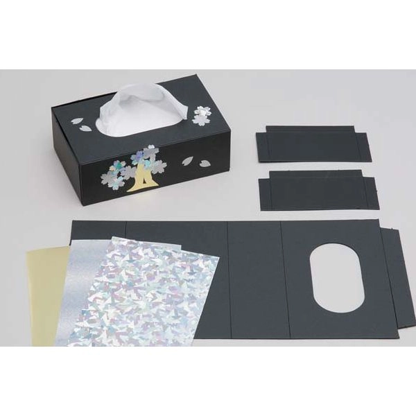らでん調ポケットティッシュBOX