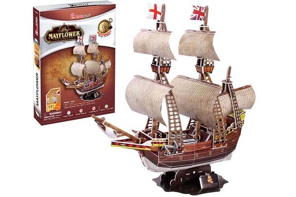 ペーパークラフトメイフラワー号