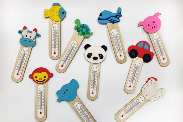 マグネット温度計作り9個
