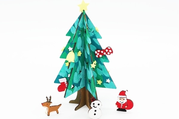 クリスマス木工ツリー
