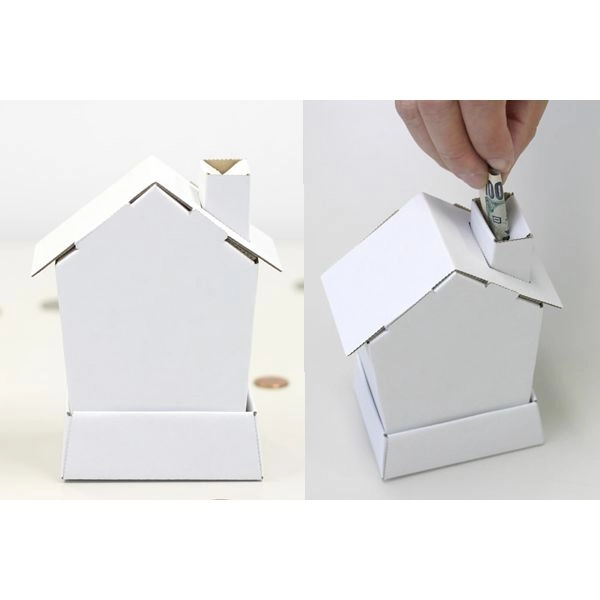 おうちができちゃう！ダンボール製ロッジ型貯金箱キット