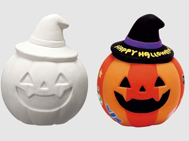 絵つけハロウィン貯金箱