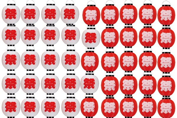祭ポリ提灯八寸丸１００個セット