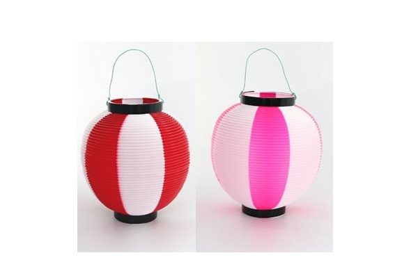 ポリ紅白提灯 １００個セット