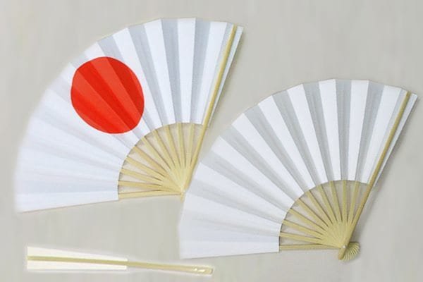 扇子（日の丸と白扇）5枚セット