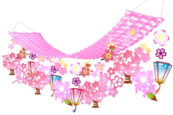 ボンボリ桜ハンガー