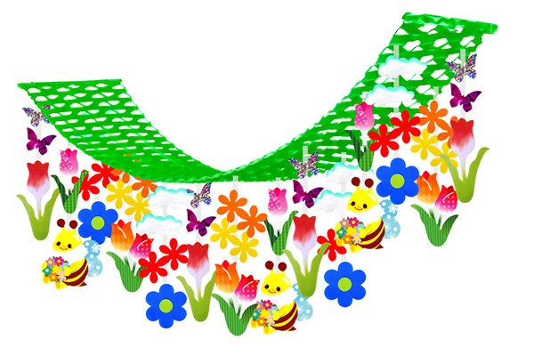 ミツバチチューリップのハンガー