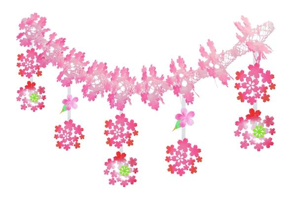 桜和風ガーランド