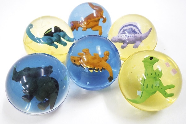 恐竜フィギュア入りスーパーボール45mm25個