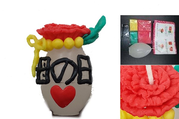 手作りキャンドルフラワー