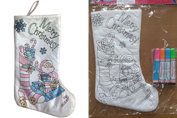 サンタくつしたお絵かきキット