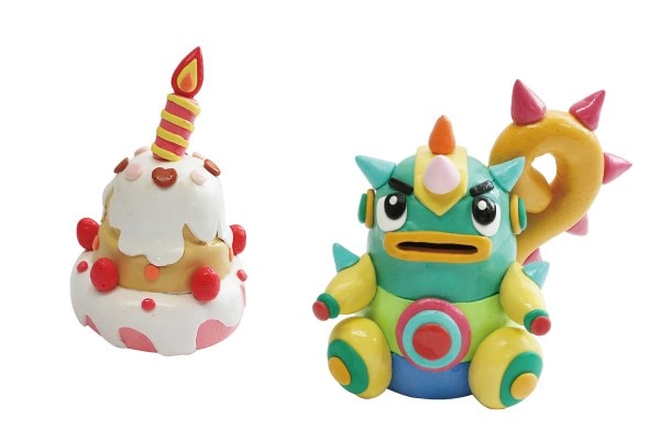 粘土のミニ貯金箱