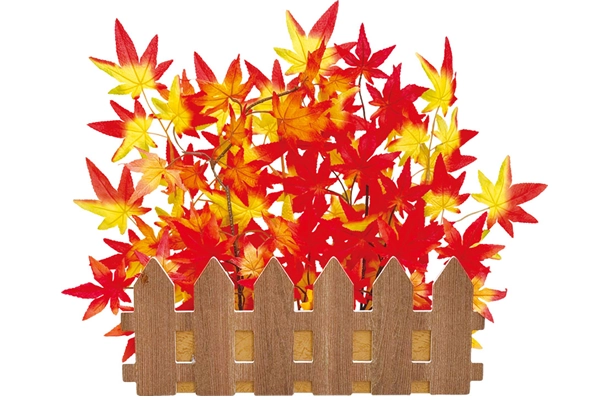 もみじガーデンキット（垣根風ディスプレイ造花）