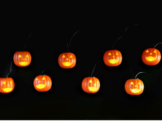 パンプキンライトガーランド