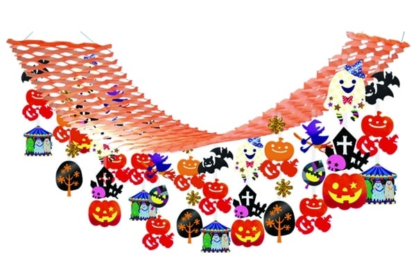 ハロウィンパーティプリーツハンガー