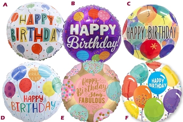 バルーンバースデー風船5枚