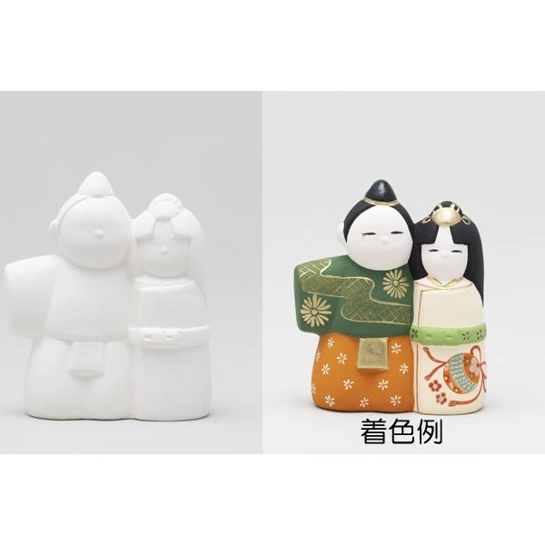 絵付け貯金箱人形10個