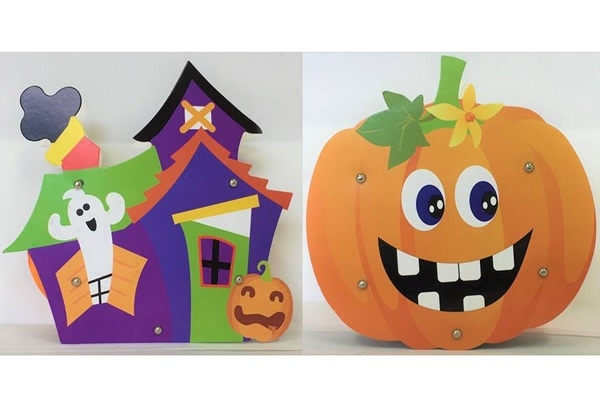 ハロウィンペーパーバスケット