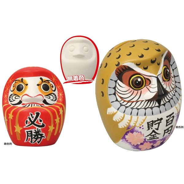 だるま型の貯金箱（素焼き）｜イベント用品販促ZERO