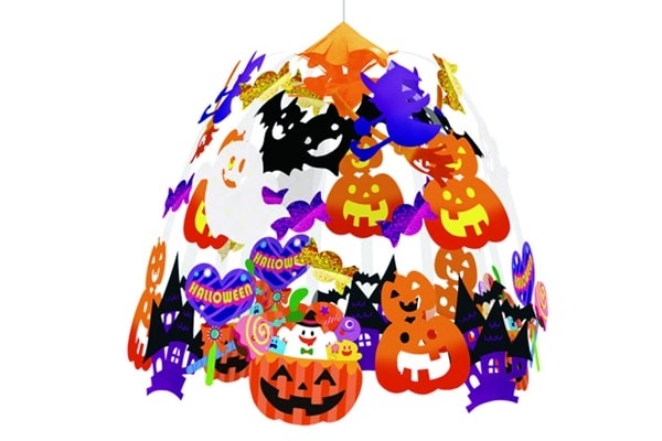 ハロウィンオーランタン2段吊り飾り