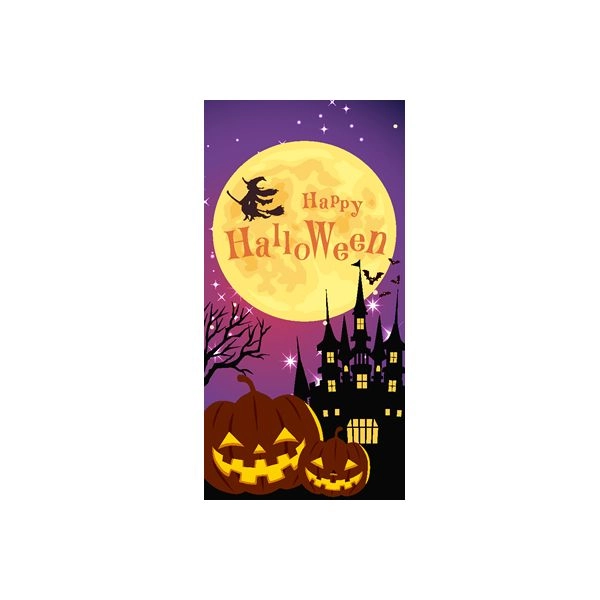 ハロウィンパープルタペストリー