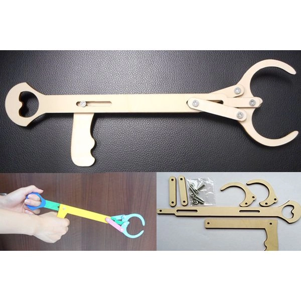 マジックハンド工作キット｜つかんで遊べる手作り木製おもちゃ（送料